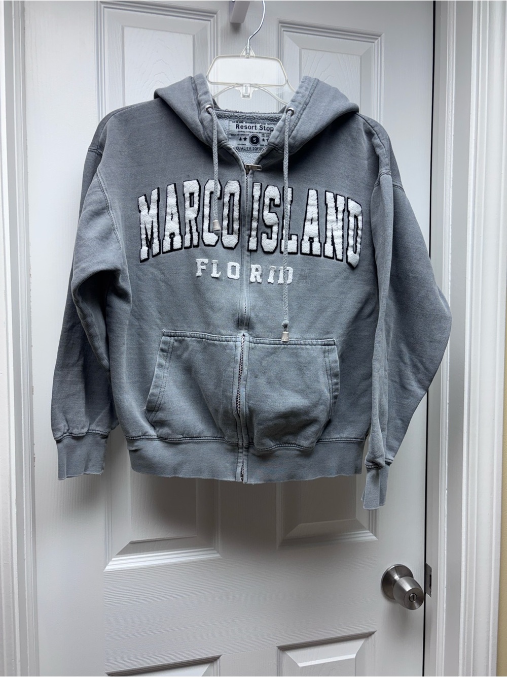 Resort Stop Women’s Marco Island Florida Zip Up Hoodie – Size Small